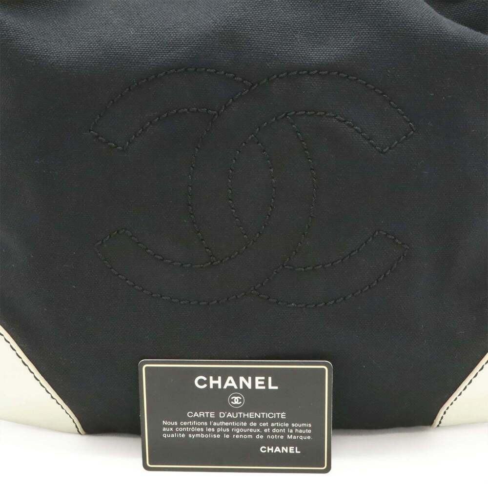 CHANEL Black Leather Logo Shoulder Bag - Picture 10 of 10